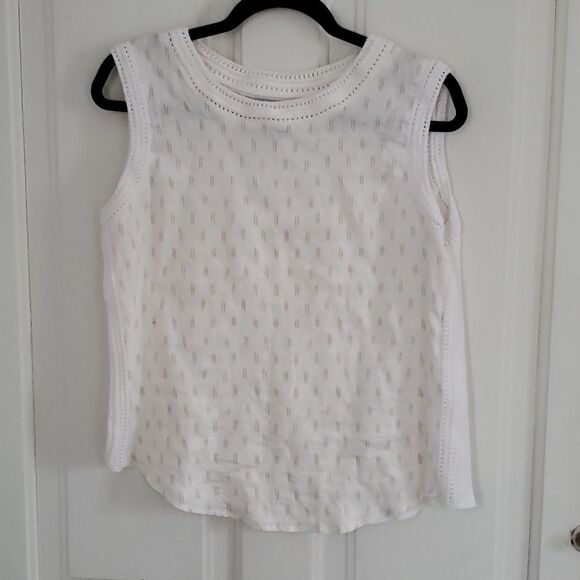 Antibes Blanc Linen Top  - Picture 1 of 6